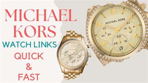 how to remove links from michael kors apple watch band|remove watch bands from youtube.